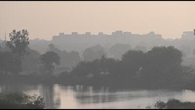 A foggy morning at Yamuna Bank on in Delhi on Thursday. (Sanjeev Verma/HT Photo) A foggy morning at Yamuna Bank on in Delhi on Thursday. (Sanjeev Verma/HT Photo)