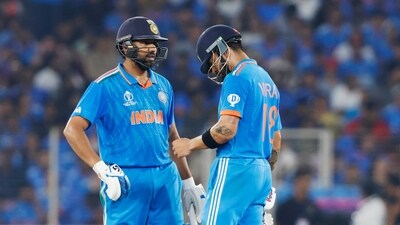 India's skipper Rohit Sharma and Virat Kohli during their match in the ICC Men's Cricket World Cup 2023 against Pakistan (ANI ) India's skipper Rohit Sharma and Virat Kohli during their match in the ICC Men's Cricket World Cup 2023 against Pakistan (ANI )