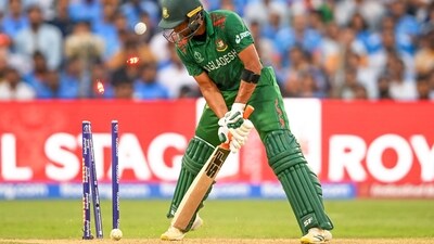Mahmudullah then led a late recovery from Bangladesh. He fell on 46 off 36 to a searing yorker from Bumrah. (ANI ) Mahmudullah then led a late recovery from Bangladesh. He fell on 46 off 36 to a searing yorker from Bumrah. (ANI )