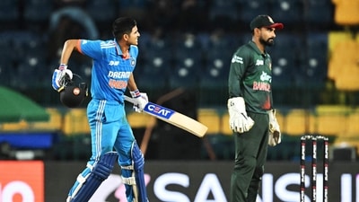 Shubman Gill scored a century against Bangladesh in the Asia Cup but ended up on the losing side. (AFP) Shubman Gill scored a century against Bangladesh in the Asia Cup but ended up on the losing side. (AFP)