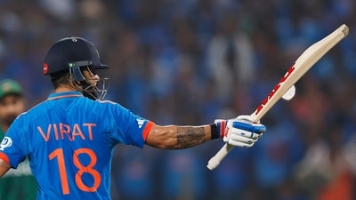 Kohli anchored the chase after the openers fell. Eventually, he and Rahul decided to make sure that Kohli gets to his 48th ODI century with India's deficit going below 20 with well over 20 overs to go. Kohli ended up doing it at last with a six when India needed two to win and he was on 97..&nbsp; (REUTERS)