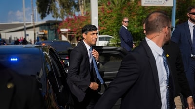 As Israel's response to the Gaza conflict intensifies, Rishi Sunak's office has stated that he will offer condolences for the loss of life in both Israel and the Palestinian enclave. Additionally, he will caution against further escalation in the region.&nbsp; (AP)