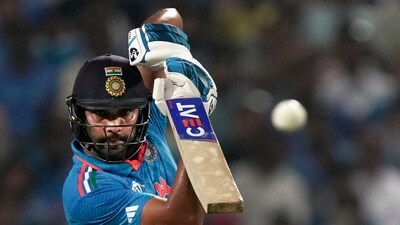 Rohit Sharma plays a shot during the ICC Men's Cricket World Cup 2023 match between India and Bangladesh (PTI) Rohit Sharma plays a shot during the ICC Men's Cricket World Cup 2023 match between India and Bangladesh (PTI)