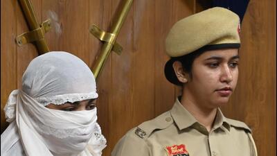 The woman was identified as Surabhi Singh, 32, also known as Sakshi and Payal, a resident of Chawri Bazar in Delhi. (Parveen Kumar/HT Photo) The woman was identified as Surabhi Singh, 32, also known as Sakshi and Payal, a resident of Chawri Bazar in Delhi. (Parveen Kumar/HT Photo)