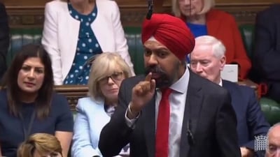 British MP Tanmanjeet Singh Dhesi. (X) British MP Tanmanjeet Singh Dhesi. (X)