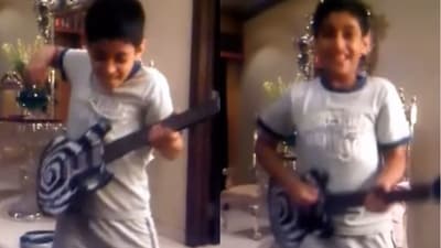 Agastya Nanda in an old video.