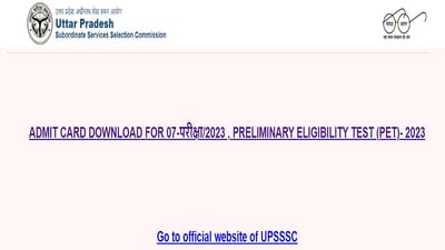 UPSSSC PET Admit Card 2023 released at upsssc.gov.in, download link here UPSSSC PET Admit Card 2023 released at upsssc.gov.in, download link here