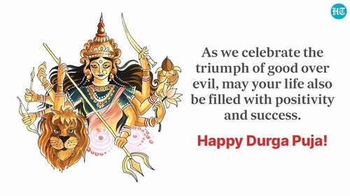 It celebrates the victory of Goddess Durga over the demon Mahishasura. (HT Photo) It celebrates the victory of Goddess Durga over the demon Mahishasura. (HT Photo)