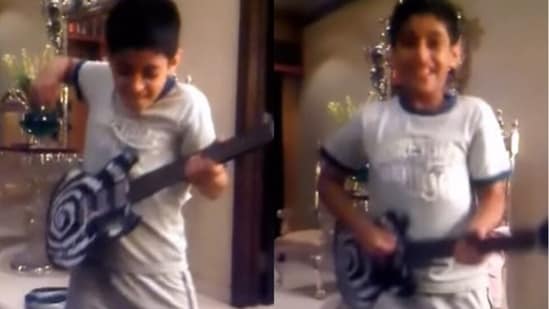 Agastya Nanda in an old video.