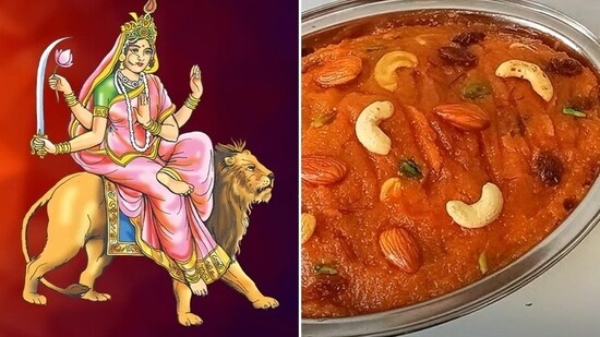 Shardiya Navratri 2023 Day 6 bhog recipes: Here are delicious halwa recipes you can offer to Maa Katyayani (YouTube, Pinterest)