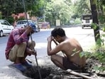 At least 58,098 manual scavengers were identified across the country in two surveys in 2013 and 2018. At least 58,098 manual scavengers were identified across the country in two surveys in 2013 and 2018.
