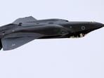 An Israeli Air Force F-35 fighter jet flies during an aerial demonstration.