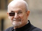 Salman Rushdie appears at the Frankfurt Book Fair only 14 months after being stabbed at a public reading. 