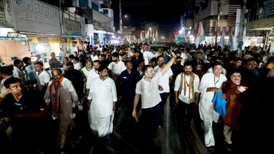 "The Congress after coming to power in Delhi (in Centre) will release the previous data and also conduct, new caste census," Rahul Gandhi said, adding the party will also get the caste census done in Telangana if elected to power. (AICC) "The Congress after coming to power in Delhi (in Centre) will release the previous data and also conduct, new caste census," Rahul Gandhi said, adding the party will also get the caste census done in Telangana if elected to power. (AICC)