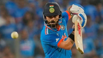 India's Virat Kohli plays a shot during the ICC Men's Cricket World Cup match against Bangladesh (AP) India's Virat Kohli plays a shot during the ICC Men's Cricket World Cup match against Bangladesh (AP)