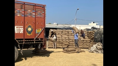 As per government officials, the lifting process mainly got hit due to rain, labourers’ strike, and rice millers’ protest. (HT Photo)