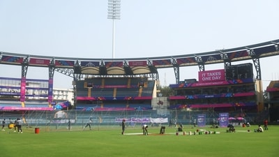 General view during practice at Wankhede Stadium (REUTERS)