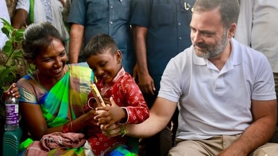 Displaying strong confidence in his party's victory in the November 30 assembly polls, the Congress MP stated, "The Congress wave is surging in Telangana like a tsunami." (PTI) Displaying strong confidence in his party's victory in the November 30 assembly polls, the Congress MP stated, "The Congress wave is surging in Telangana like a tsunami." (PTI)