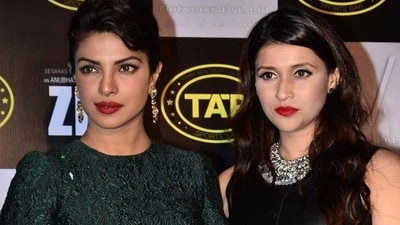 Priyanka Chopra with cousin Mannara Chopra at an event in 2014. (File Photo) Priyanka Chopra with cousin Mannara Chopra at an event in 2014. (File Photo)