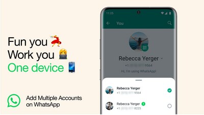People can use both their accounts at the same time (Image courtesy: WhatsApp) People can use both their accounts at the same time (Image courtesy: WhatsApp)