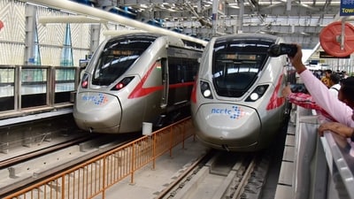 The passenger operations in the inaugurated section will begin on October 21. (HT Photo/Sakib Ali)