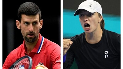 Novak Djokovic and Iga Swiatek Novak Djokovic and Iga Swiatek