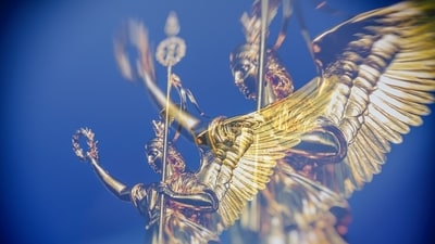 The angel statue is situated in the Berlin Victory Column. (Pixabay)