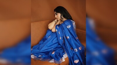 Sobhita Dhulipala graced a couch with effortless poise, showcasing her elegance and grace as she posed for the camera.&nbsp; (Instagram/@sobhitad)