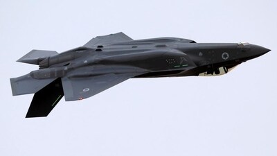 An Israeli Air Force F-35 fighter jet flies during an aerial demonstration. (Reuters)