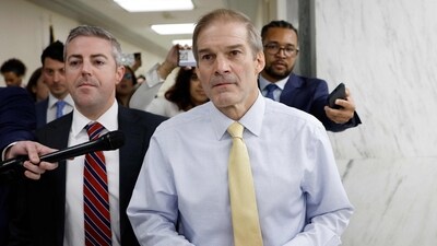 Jim Jordan (wearing pale yellow tie) (AFP) Jim Jordan (wearing pale yellow tie) (AFP)