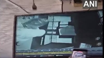 PPE-wearing thieves caught on camera.