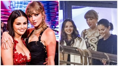 New pictures of Taylor Swift with Selena Gomez and Zoë Kravitz are going viral on social media.