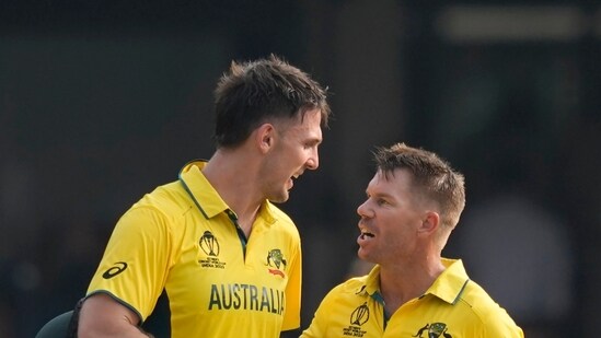David Warner and Mitchell Marsh lit up the Chinnaswamy Stadium with a 259-run opening stand. Both batters scored centuries and helped Australia to a score of 367/9. Adam Zampa then picked a five-wicket haul and Pakistan were all out for 305. Australia's 62-run win is their second win on the trot and they have got their campaign up and running after they had lost their first two matches.&nbsp;(AP)