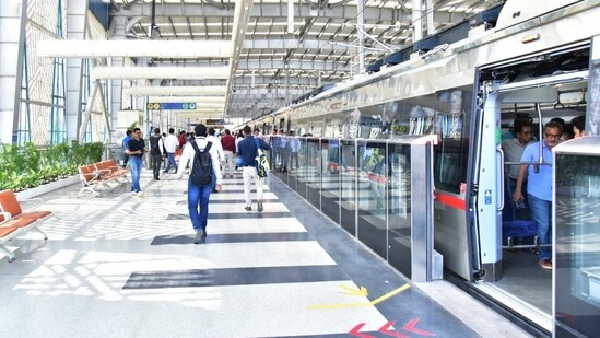 Further, PM Modi will also officially dedicate two sections of the east-west corridor of the Bengaluru Metro to the nation.(HT Photo/Sakib Ali)