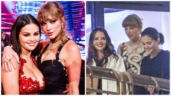 New pictures of Taylor Swift with Selena Gomez and Zoë Kravitz are going viral on social media.