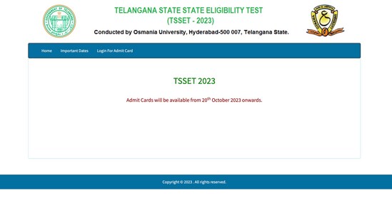 TS SET hall ticket live updates: Telangana TSSET admit cards released (telanganaset.org, screenshot of the admit card download page) TS SET hall ticket live updates: Telangana TSSET admit cards released (telanganaset.org, screenshot of the admit card download page)