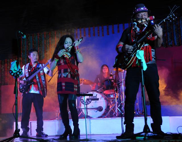 Folk Fusion band Abiogenesis from Nagaland performing at Fusion 2016 in Bhopal, Madhya Pradesh. (Praveen Bajpai/Hindustan Times)