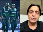 Shoaib Akhtar (L) isn't too happy with Pakistan's performances at the World Cup