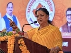 Former Rajasthan CM Vasundhara Raje 
