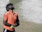 Suryakumar Yadav comes out of the nets after getting injured during a practice session ahead of the World Cup 2023 match between India and New Zealand Suryakumar Yadav comes out of the nets after getting injured during a practice session ahead of the World Cup 2023 match between India and New Zealand
