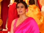 Vatsal Sheth, Ishita Dutta, Kajol, Tanishaa Mukerji, Rani Mukerji at a Durga Puja pandal on Saturday. Vatsal Sheth, Ishita Dutta, Kajol, Tanishaa Mukerji, Rani Mukerji at a Durga Puja pandal on Saturday.