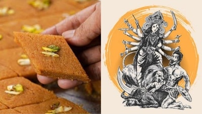 On Shardiya Navratri Day 8, celebrate Maa Mahagauri's blessings with delectable homemade barfi recipes. On Shardiya Navratri Day 8, celebrate Maa Mahagauri's blessings with delectable homemade barfi recipes.