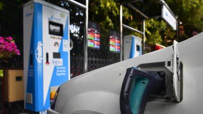 Between August 2020 and June 2023, a total of 129,000 EVs were purchased in the capital. (HT PHOTO) Between August 2020 and June 2023, a total of 129,000 EVs were purchased in the capital. (HT PHOTO)
