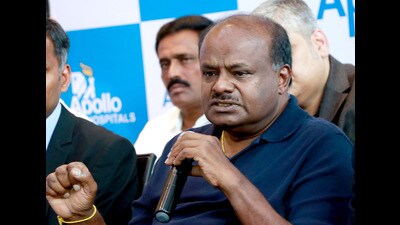 Former Karnataka chief minister and Janata Dal (Secular) leader HD Kumaraswamy questioned whether the state cabinet attended the match to support Pakistan and raised concerns about their priorities. (Arunkumar Rao)