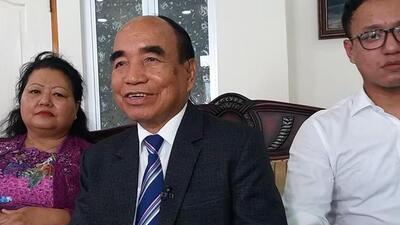 Mizoram chief minister and and Mizo National Front chief Zoramthanga filed his nomination on Friday (File Photo)