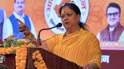 Former Rajasthan CM Vasundhara Raje (PTI) Former Rajasthan CM Vasundhara Raje (PTI)