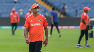 Rahul Dravid during a practice session (PTI) Rahul Dravid during a practice session (PTI)