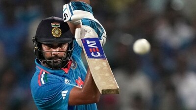 Pune: India's captain Rohit Sharma plays a shot during the ICC Men's Cricket World Cup 2023 match between India and Bangladesh (PTI) Pune: India's captain Rohit Sharma plays a shot during the ICC Men's Cricket World Cup 2023 match between India and Bangladesh (PTI)