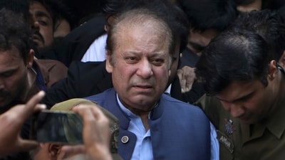 Former Pakistani Prime Minister Nawaz Sharif (AP)
