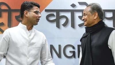 In the first list, the party has named Chief Minister Ashok Gehlot from Sardarpura and has fielded party leader Sachin Pilot from Tonk. (File) In the first list, the party has named Chief Minister Ashok Gehlot from Sardarpura and has fielded party leader Sachin Pilot from Tonk. (File)